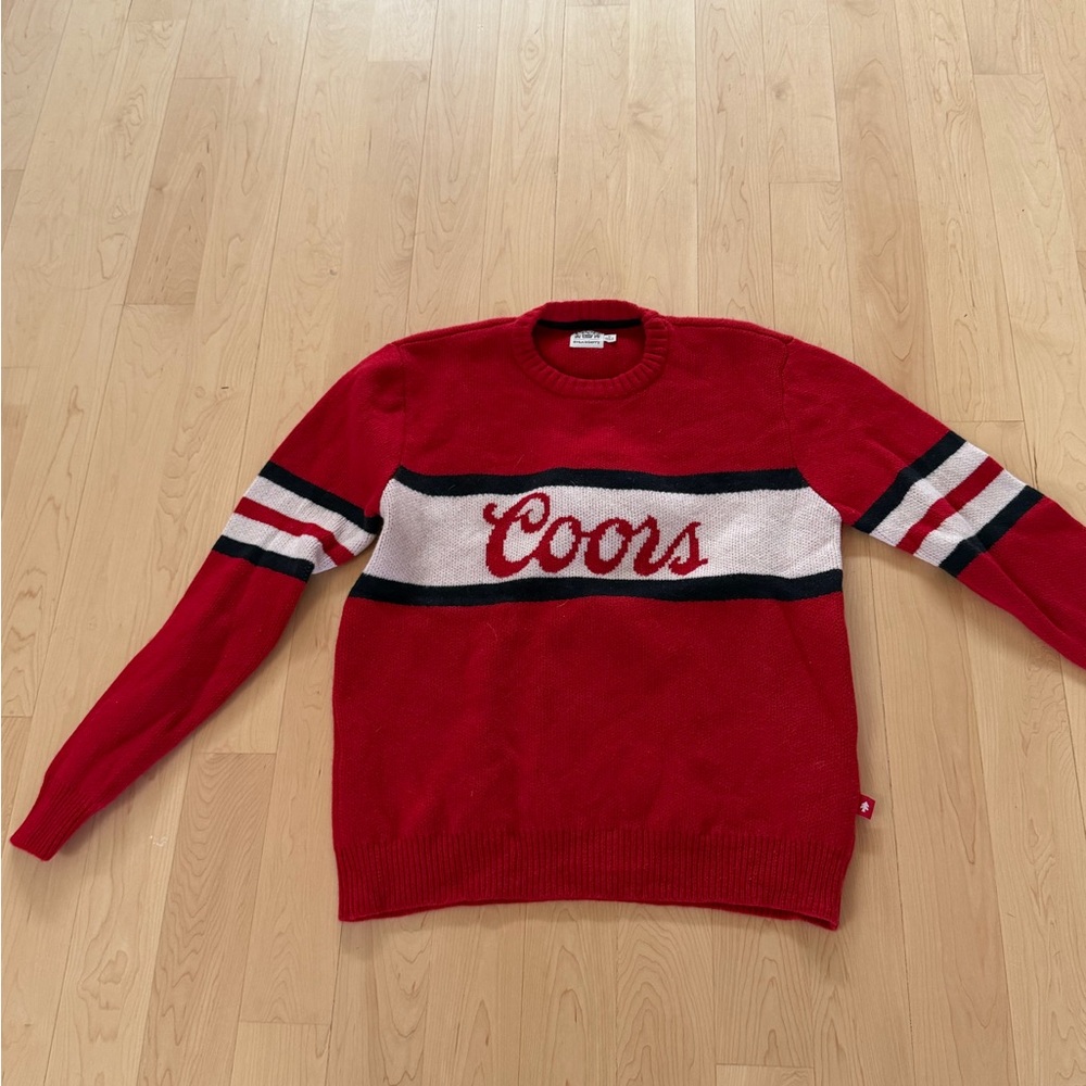 Huckberry X Coors Banquet Crew Sweater-limited edition.